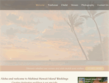 Tablet Screenshot of myhawaiiislandwedding.com